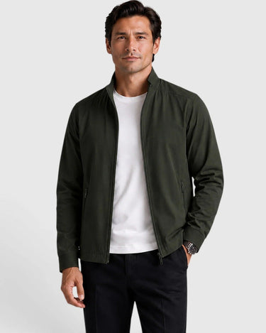 Men’s Zip Front Stand Collar Jacket-Jackets for men-CaldwellVoss
