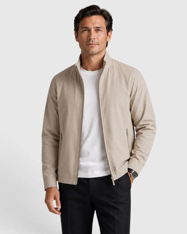 Men’s Zip Front Stand Collar Jacket-Jackets for men-CaldwellVoss