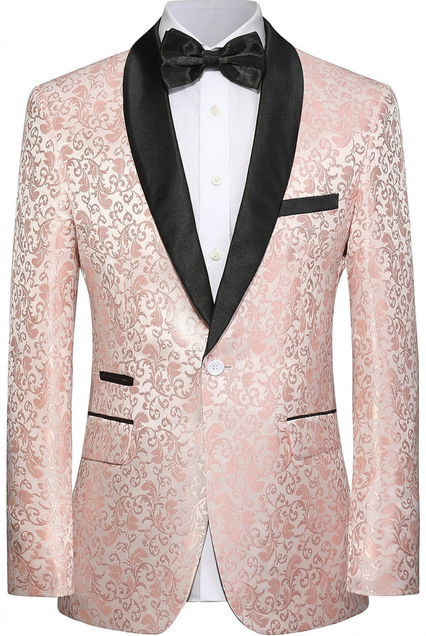 Patterned Men's Suit with Blazer and Trousers-Sets for Men-CaldwellVoss