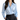 Women’s Long Sleeve Pointed Collar Blouse with Concealed Front Placket