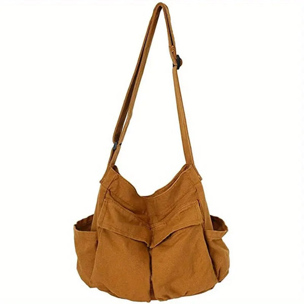 Unisex Canvas Crossbody Messenger Bag-Accessories for Women-CaldwellVoss
