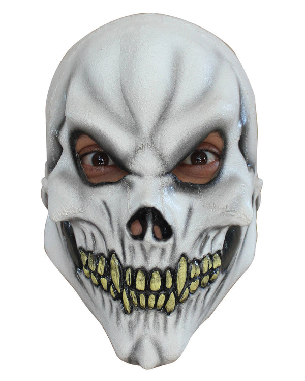 Unisex Full Head Skull Halloween Mask White Gray Latex Full Head Skull Mask For Kids | Halloween