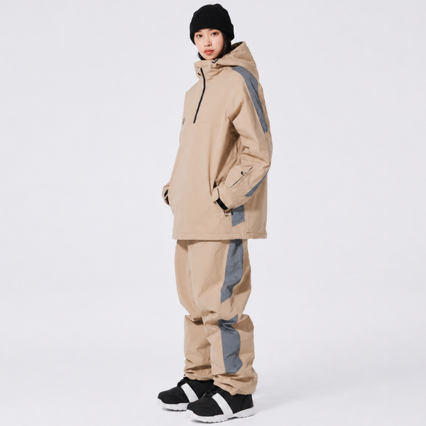 Unisex Half-Zip Hooded Ski Set-Sets for women-CaldwellVoss