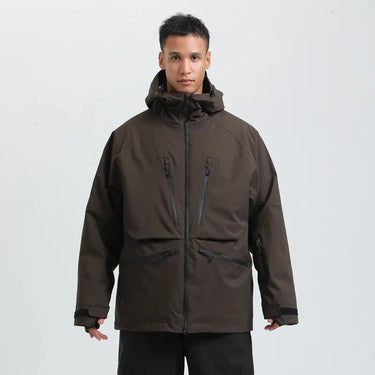 Unisex Hooded Jacket with Multiple Zip Pockets-unisex jacket-CaldwellVoss