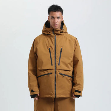 Unisex Hooded Jacket with Multiple Zip Pockets-unisex jacket-CaldwellVoss