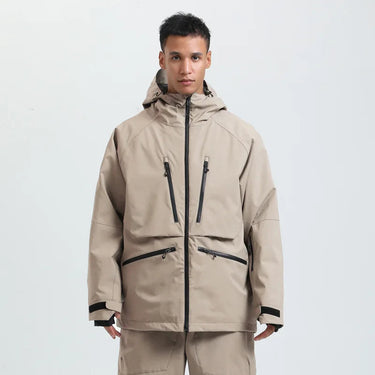 Unisex Hooded Jacket with Multiple Zip Pockets-unisex jacket-CaldwellVoss