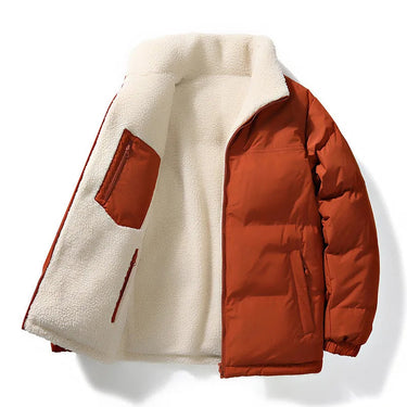 Unisex Reversible Puffer Jacket with Sherpa Lining-Jackets for men-CaldwellVoss