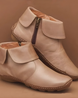 Women’s Ankle Boots with Side Zipper and Folded Cuff-Footwear for women-CaldwellVoss