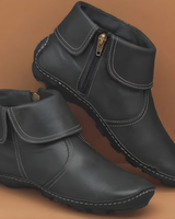 Women’s Ankle Boots with Side Zipper and Folded Cuff-Footwear for women-CaldwellVoss
