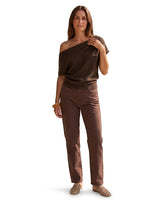 Women’s Asymmetric Neckline Knit Pullover-Sweaters for Women-CaldwellVoss