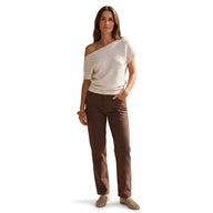 Women’s Asymmetric Neckline Knit Pullover-Sweaters for Women-CaldwellVoss