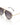 Women's Aviator Sunglasses with Metal Temples Clear Gray