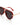 Women's Aviator Sunglasses with Metal Temples Deep Red