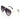 Women's Aviator Sunglasses with Metal Temples Amethyst Fade