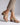 Women's Block Heel Thong Platform Sandals Champagne