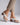 Women's Block Heel Thong Platform Sandals White
