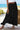 Women's Button-Down High Waist Maxi Skirt Black