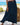 Women's Button-Down High Waist Maxi Skirt Tibetan Blue