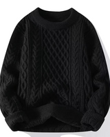 Women’s Cable Knit Crew Neck Sweater-Sweaters for Women-CaldwellVoss