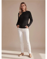 Women’s Cable Knit Crew Neck Sweater-Sweaters for Women-CaldwellVoss
