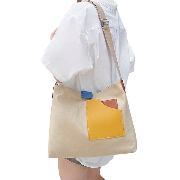 Women’s Canvas Shoulder Tote Bag-Accessories for Women-CaldwellVoss