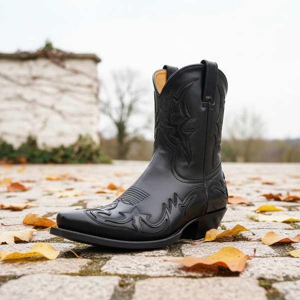 Women's Cowboy Boots with Decorative Stitching-Footwear for women-CaldwellVoss