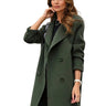 Women’s Double-Breasted Long Coat with Notched Lapels-Coats for woman-CaldwellVoss