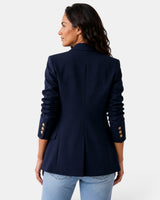 Women’s Double Button Blazer with Notched Lapels-Blazer for women-CaldwellVoss