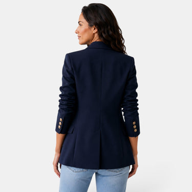 Women’s Double Button Blazer with Notched Lapels-Blazer for women-CaldwellVoss