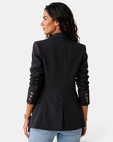 Women’s Double Button Blazer with Notched Lapels-Blazer for women-CaldwellVoss