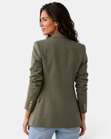 Women’s Double Button Blazer with Notched Lapels-Blazer for women-CaldwellVoss