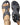Women’s Embellished T-Strap Flat Sandals Blue