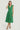 Women's Eyelet Midi Dress with Smocked Waist Green