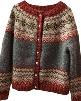 Women’s Fair Isle Pattern Knit Cardigan-Cardigans for women-CaldwellVoss