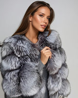 Women’s Faux Fur Panel Jacket-Jacket for women-CaldwellVoss