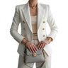 Women’s Fitted Blazer with Gold Tone Buttons-Blazer for women-CaldwellVoss