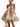 Women’s Floral Print Organza Mini Dress-Mini Dress-CaldwellVoss