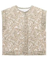 Women’s Floral Print Quilted Vest-Vests for women-CaldwellVoss