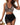 Women’s Halter Mesh Swimwear Set with Ruched Skirt Leopard Print