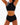 Women's High Neck High Waisted Bikini Set Black