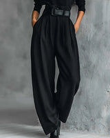 Women’s High-Neck Long Sleeve Wide Leg Jumpsuit-Jumpsuits for women-CaldwellVoss