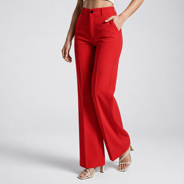 Women’s High Waisted Straight Leg Trousers-Pants for Women-CaldwellVoss