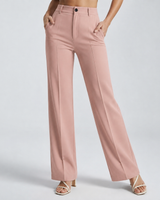 Women’s High Waisted Straight Leg Trousers-Pants for Women-CaldwellVoss