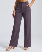 Women’s High Waisted Straight Leg Trousers-Pants for Women-CaldwellVoss
