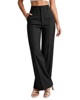 Women’s High Waisted Straight Leg Trousers-Pants for Women-CaldwellVoss