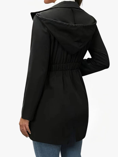 Women’s Hooded Jacket with Elasticated Waist-Jacket for women-CaldwellVoss