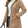 Women’s Hooded Jacket with Elasticated Waist-Jacket for women-CaldwellVoss