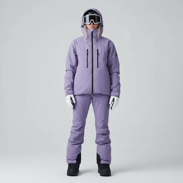 Women’s Hooded Ski Jacket and Pants Set-Sets for women-CaldwellVoss