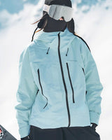 Women’s Hooded Ski Jacket with Zip Pockets-Jacket for women-CaldwellVoss