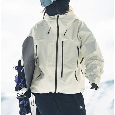 Women’s Hooded Ski Jacket with Zip Pockets-Jacket for women-CaldwellVoss